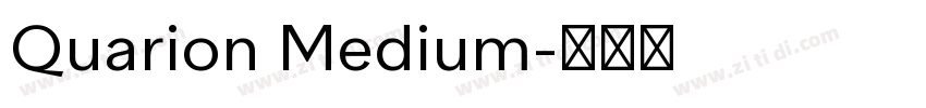 Quarion Medium字体转换